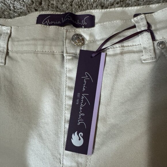 Gloria Vanderbilt Amanda Women's Jeans Sz 12 Tan All Around Slimming Effect - Picture 4 of 14